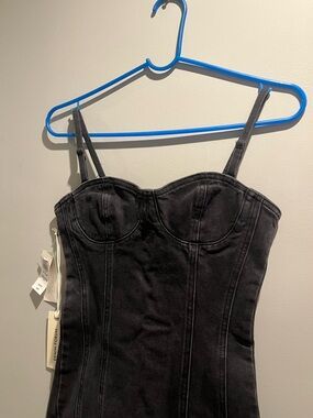 Aritzia Denim Corset Dress